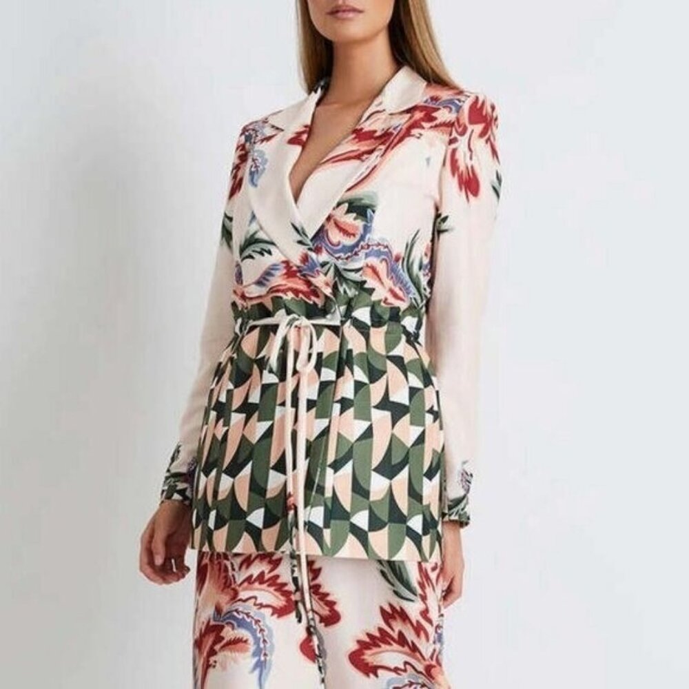PatBo Plitka Tie Waist Blazer